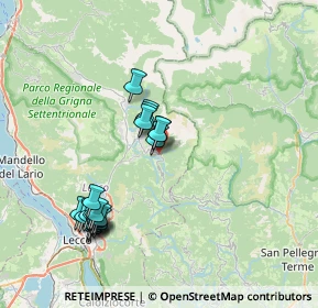 Mappa Via Rancilio, 23817 Moggio LC, Italia (7.522)