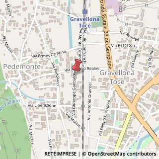 Mappa Via Garibaldi, 4, 28883 Gravellona Toce, Verbano-Cusio-Ossola (Piemonte)