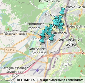 Mappa Via del Pasubio, 34170 Gorizia GO, Italia (1.25)