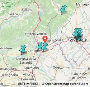 Mappa Via Cristoforo Colombo, 31010 Pianzano , Italia (18.74154)