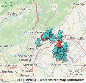 Mappa Via Cristoforo Colombo, 31010 Pianzano , Italia (11.295)