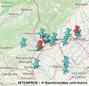 Mappa Via Cristoforo Colombo, 31010 Pianzano , Italia (12.23467)