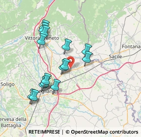 Mappa Via Cristoforo Colombo, 31010 Pianzano , Italia (6.88267)