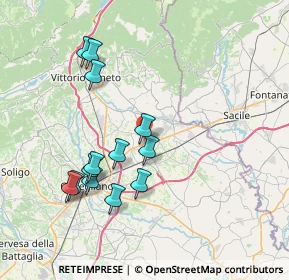 Mappa Via Cristoforo Colombo, 31010 Pianzano , Italia (7.40846)