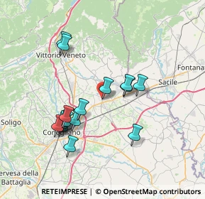 Mappa Via Cristoforo Colombo, 31010 Pianzano , Italia (6.82875)