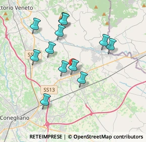 Mappa Via Cristoforo Colombo, 31010 Pianzano , Italia (3.54083)