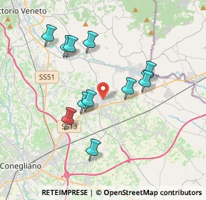 Mappa Via Cristoforo Colombo, 31010 Pianzano , Italia (3.42818)