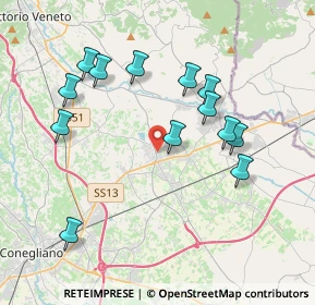 Mappa Via Cristoforo Colombo, 31010 Pianzano , Italia (3.81154)