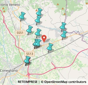 Mappa Via Cristoforo Colombo, 31010 Pianzano , Italia (3.27385)
