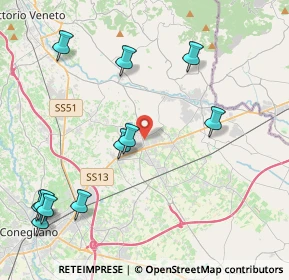 Mappa Via Cristoforo Colombo, 31010 Pianzano , Italia (5.03182)