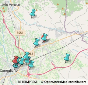 Mappa Via Cristoforo Colombo, 31010 Pianzano , Italia (4.87455)