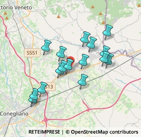 Mappa Via Cristoforo Colombo, 31010 Pianzano , Italia (3.11563)