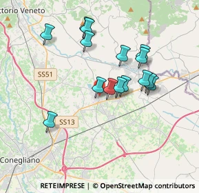 Mappa Via Cristoforo Colombo, 31010 Pianzano , Italia (3.21667)