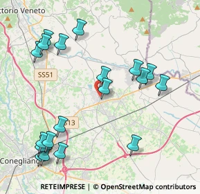 Mappa Via Cristoforo Colombo, 31010 Pianzano , Italia (4.74105)