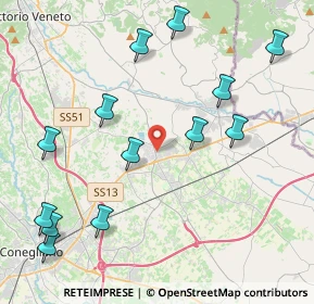 Mappa Via Cristoforo Colombo, 31010 Pianzano , Italia (4.88923)