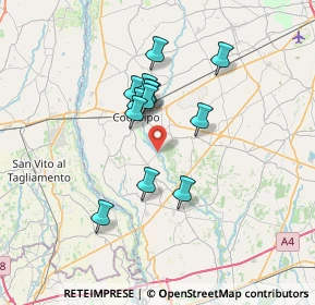 Mappa Case Sparse, 33033 Codroipo UD, Italia (5.46)