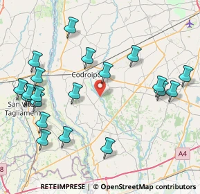 Mappa Case Sparse, 33033 Codroipo UD, Italia (9.483)