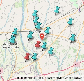 Mappa Case Sparse, 33033 Codroipo UD, Italia (7.752)