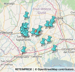 Mappa Case Sparse, 33033 Codroipo UD, Italia (11.626)