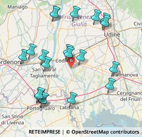 Mappa Case Sparse, 33033 Codroipo UD, Italia (17.266)