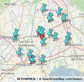 Mappa Case Sparse, 33033 Codroipo UD, Italia (14.451)
