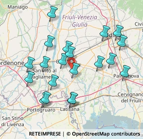 Mappa Case Sparse, 33033 Codroipo UD, Italia (15.255)