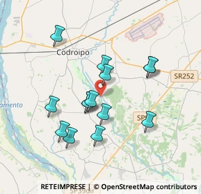 Mappa Case Sparse, 33033 Codroipo UD, Italia (3.18214)