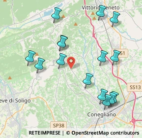 Mappa Via Maset, 31020 San Pietro di Feletto TV, Italia (4.312)