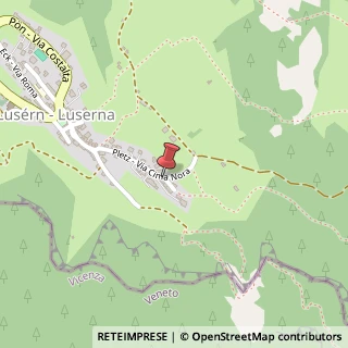 Mappa Via Cima Nora, 34, 38040 Luserna, Trento (Trentino-Alto Adige)