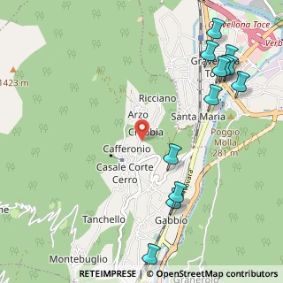 Mappa Via Crebbia, 28881 Casale Corte Cerro VB, Italia (1.39583)