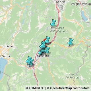 Mappa Via Ponta, 38060 Volano TN, Italia (5.6025)