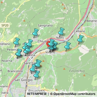 Mappa Via Ponta, 38060 Volano TN, Italia (1.784)