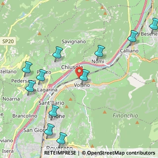 Mappa Via Ponta, 38060 Volano TN, Italia (2.67636)