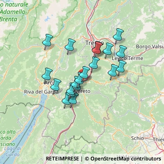 Mappa Via Ponta, 38060 Volano TN, Italia (11.374)