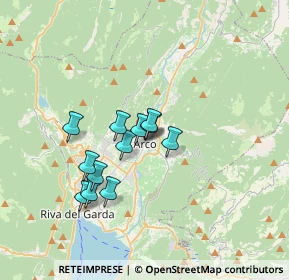 Mappa Via Castello, 38062 Arco TN, Italia (2.64917)