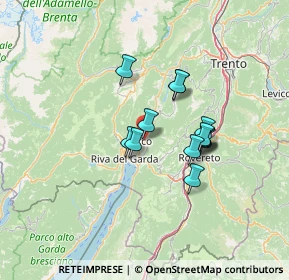 Mappa Via Antonio Gazzoletti, 38062 Arco TN, Italia (10.01692)