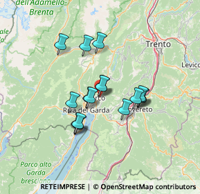 Mappa Via Antonio Gazzoletti, 38062 Arco TN, Italia (10.39688)