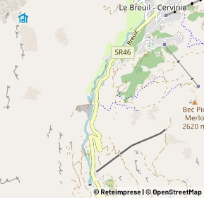 Mappa Frazione Breuil - Cervinia Lago Blu, 11028 Valtournenche AO, Italia (1.21923)