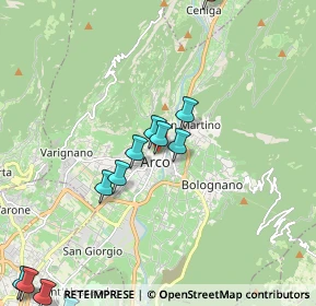 Mappa Via Bettinazzi, 38062 Arco TN, Italia (2.4175)