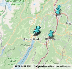 Mappa Via Bettinazzi, 38062 Arco TN, Italia (8.89692)