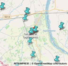 Mappa Via dei Cipressi, 33078 San Vito al Tagliamento PN, Italia (5.631)