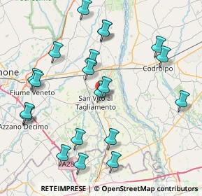 Mappa Via dei Cipressi, 33078 San Vito al Tagliamento PN, Italia (8.9325)