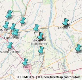 Mappa Via dei Cipressi, 33078 San Vito al Tagliamento PN, Italia (9.4565)