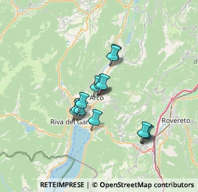 Mappa Via Molino, 38062 Arco TN, Italia (5.15077)