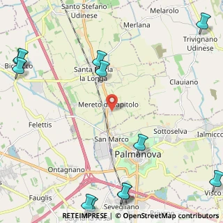 Mappa Via Ronchis, 33057 Palmanova UD, Italia (3.44583)