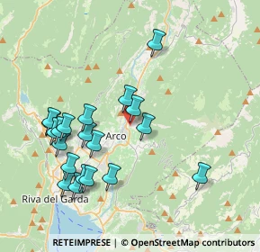 Mappa Via Maffei, 38062 Arco TN, Italia (3.9825)