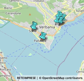 Mappa P.zza C. Pedroni, 28922 Verbania VB, Italia (1.58333)