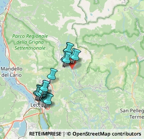 Mappa Via da Cassina, 23817 Cassina Valsassina LC, Italia (6.799)