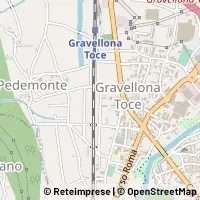 Map Gravellona Toce