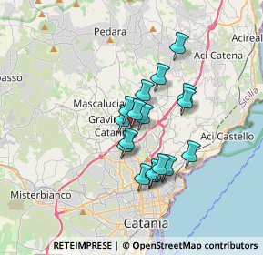 Mappa Via Bellini, 95030 Sant'Agata li Battiati CT, Italia (2.84882)